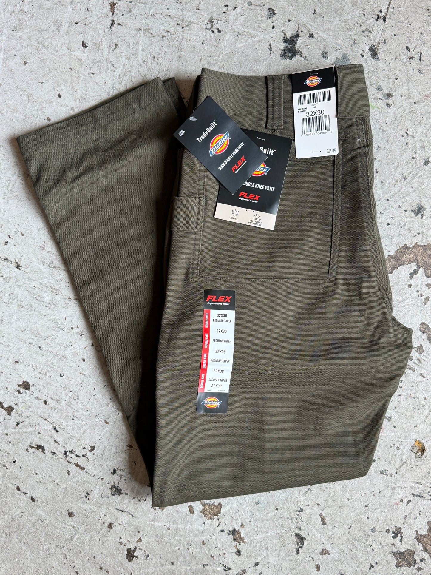 Twill Double Knee FLEX (Moss)