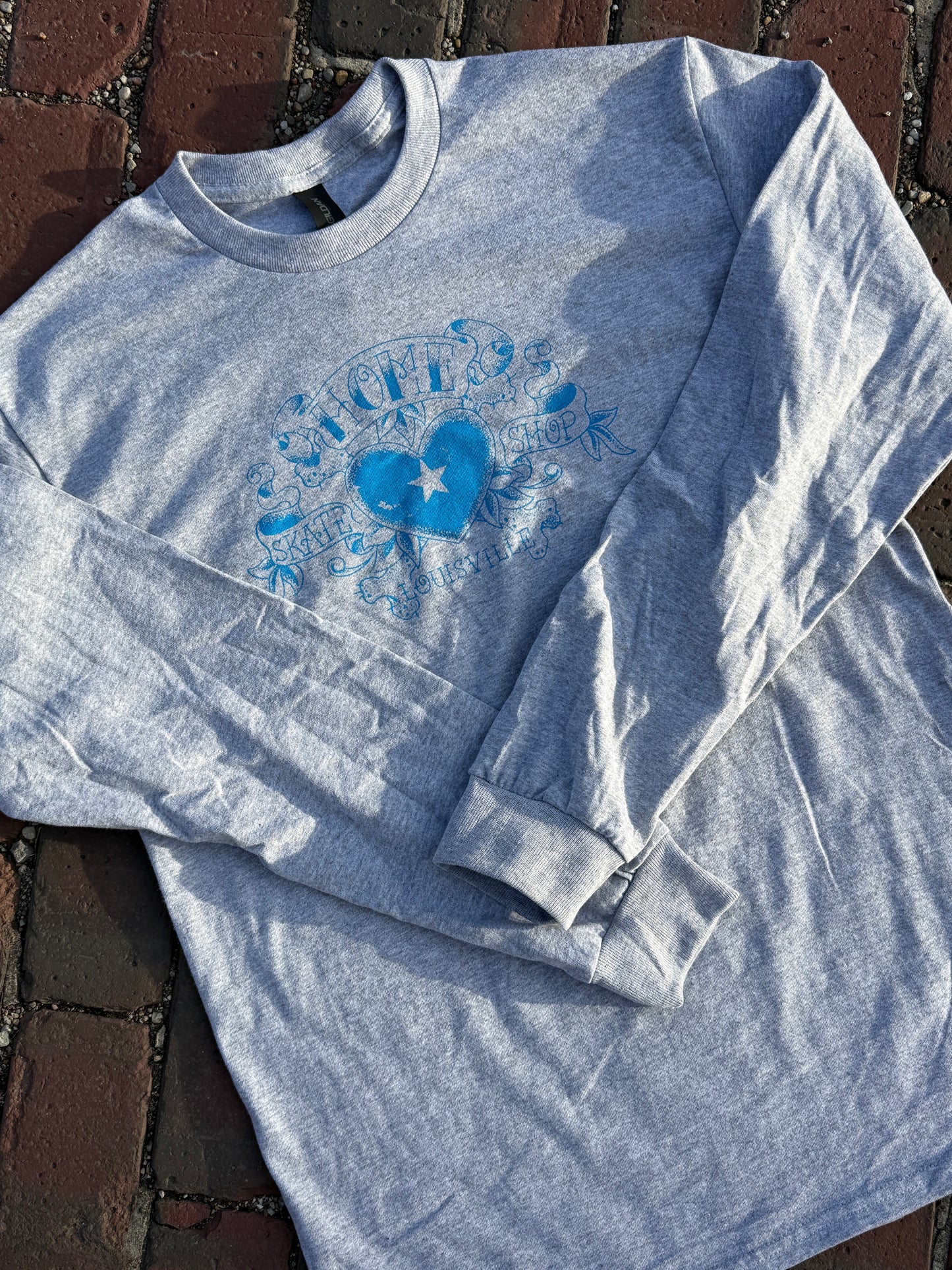 Heart & Bones Long Sleeve (Gray/Blue)