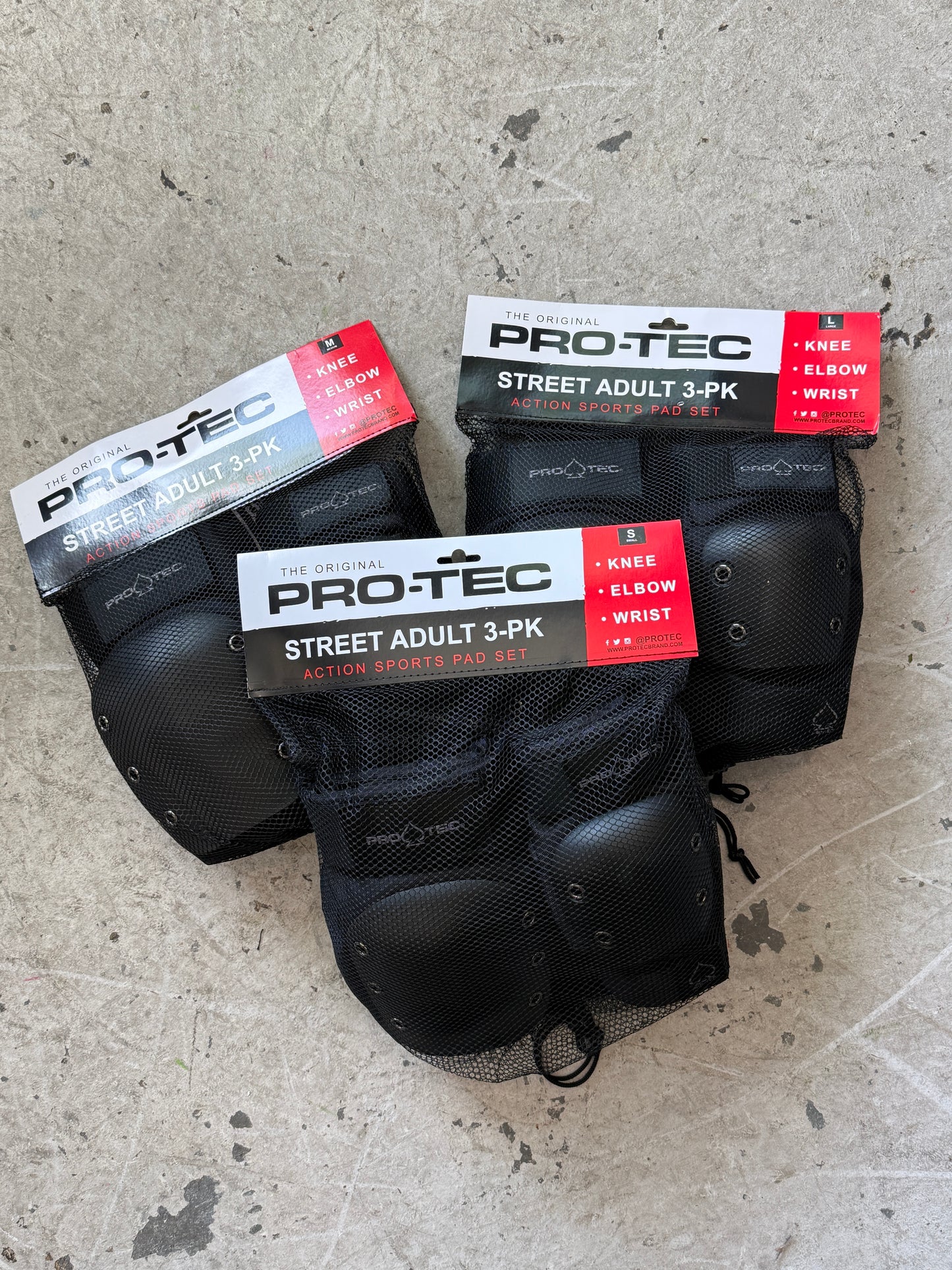Street Adult 3 Pack Pad Set