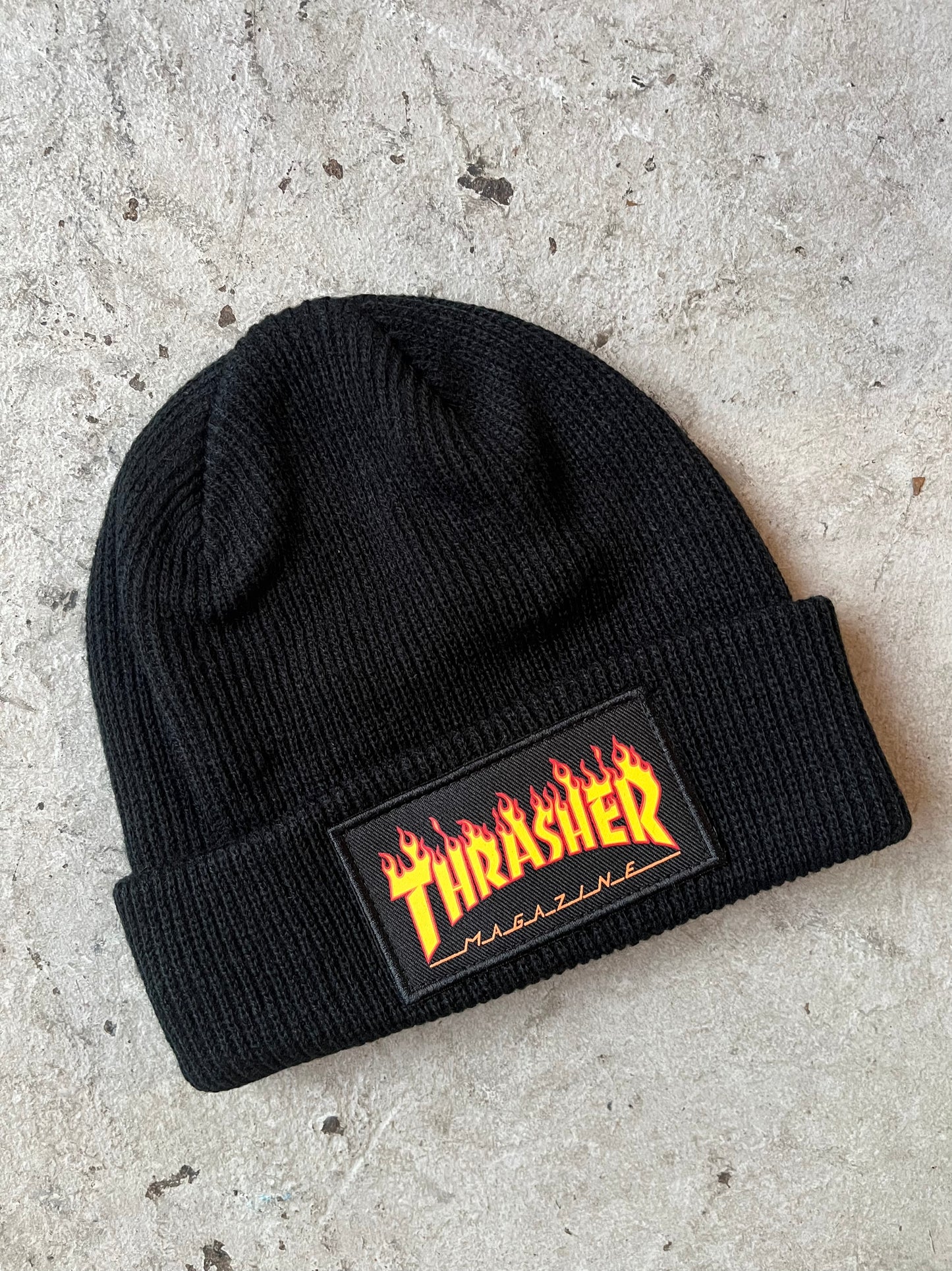 Flame Patch Beanie