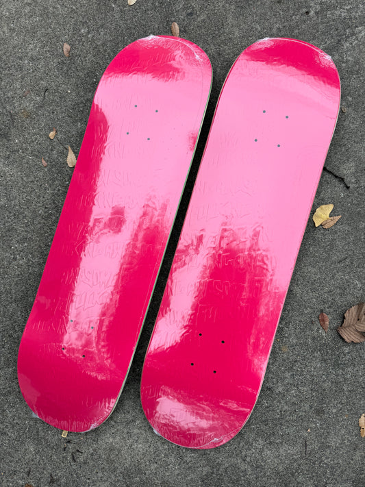 Pink Stamp Embossed