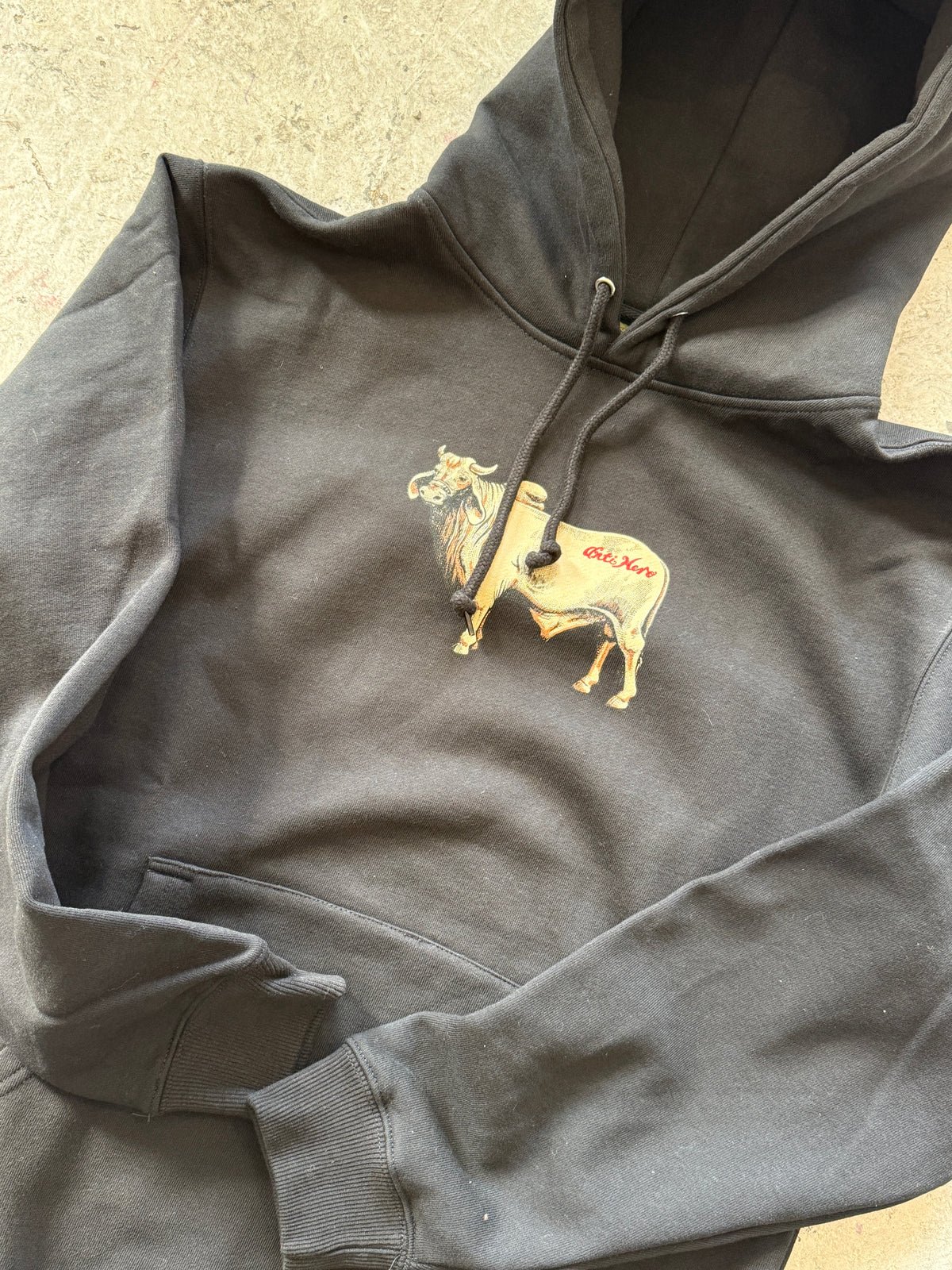 Cow Black Hoodie