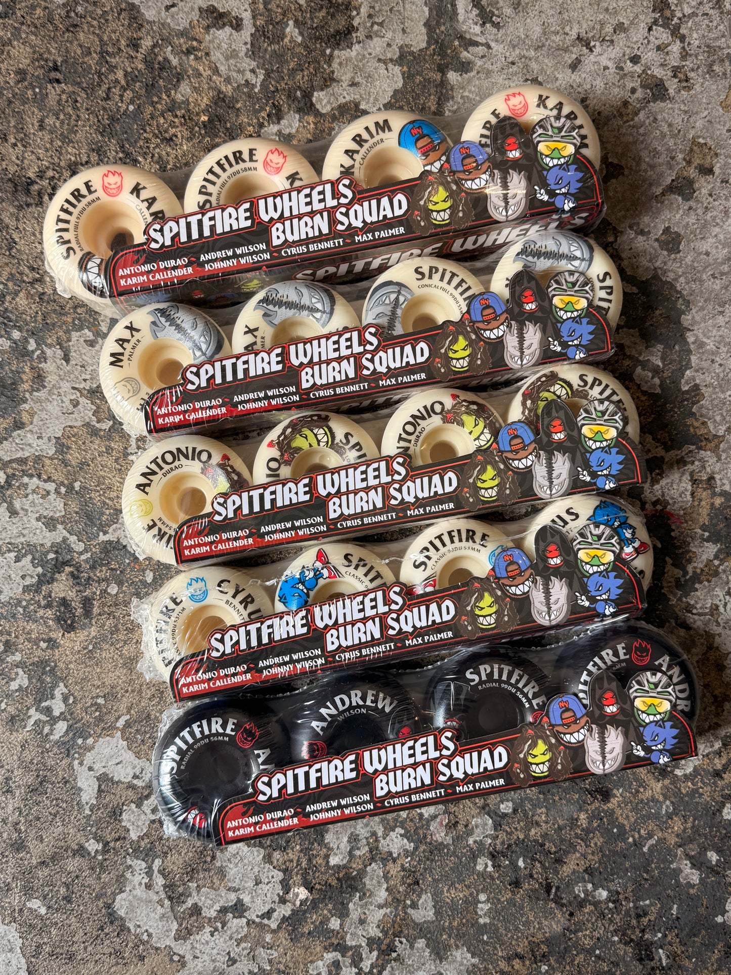 Spitfire Burn Squad Wheels