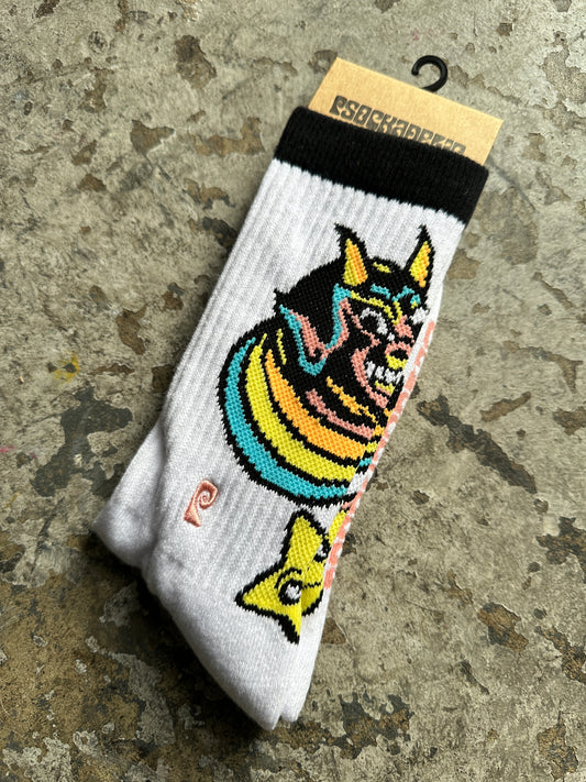 Psockadelic Rainbow Star Socks