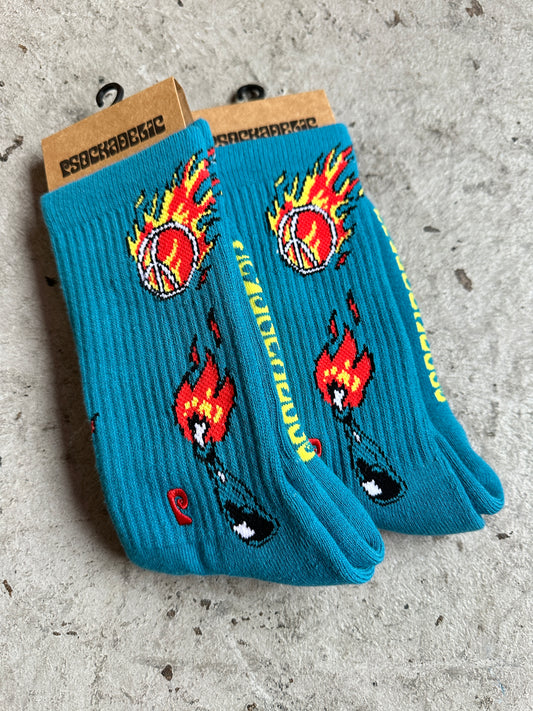 Fighting For Peace Socks