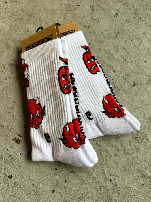 Evil Apple Socks