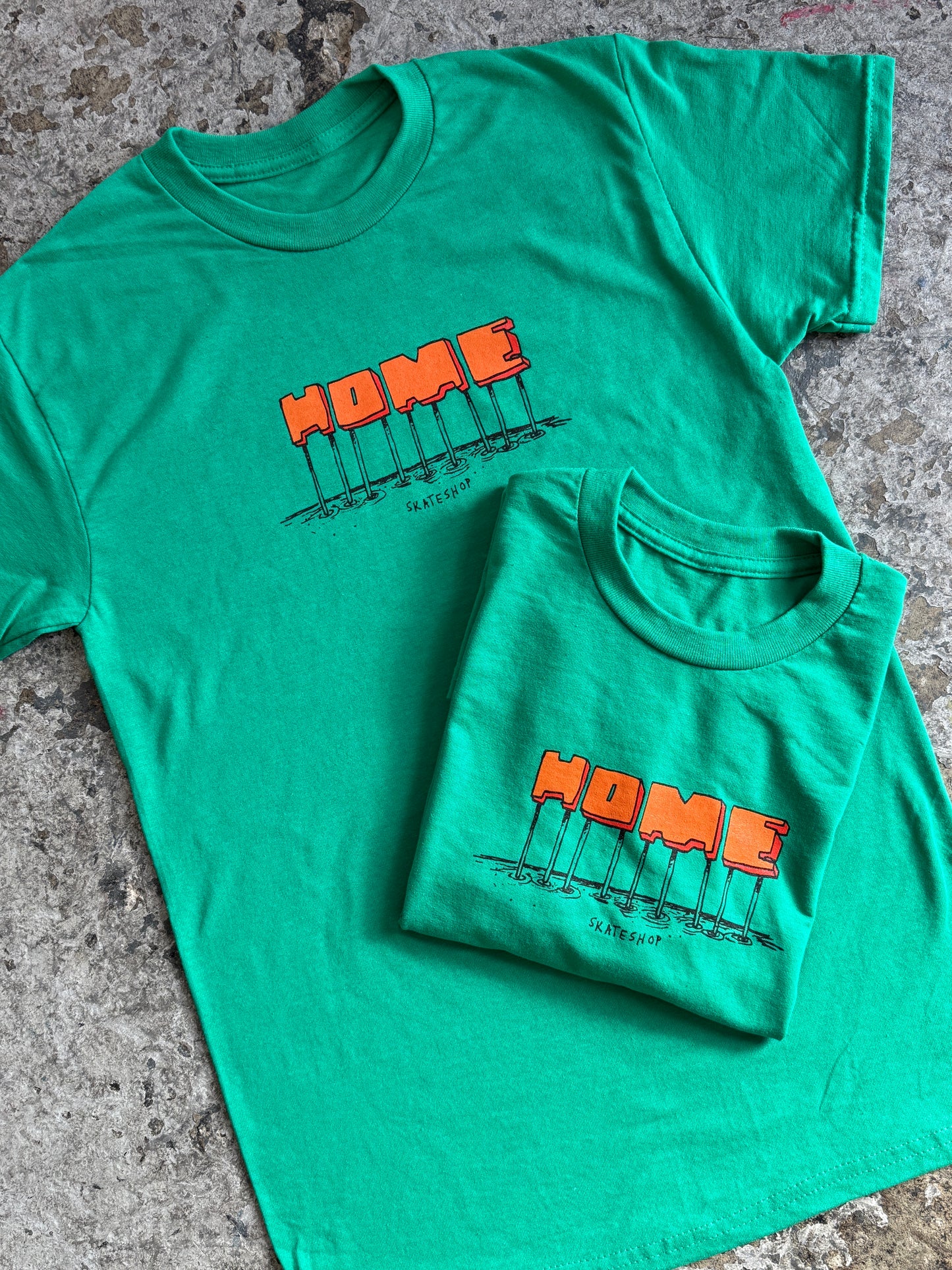 Stilts Logo Tee (Green/Orange)