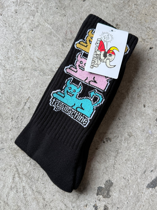 Triple Cat Sock